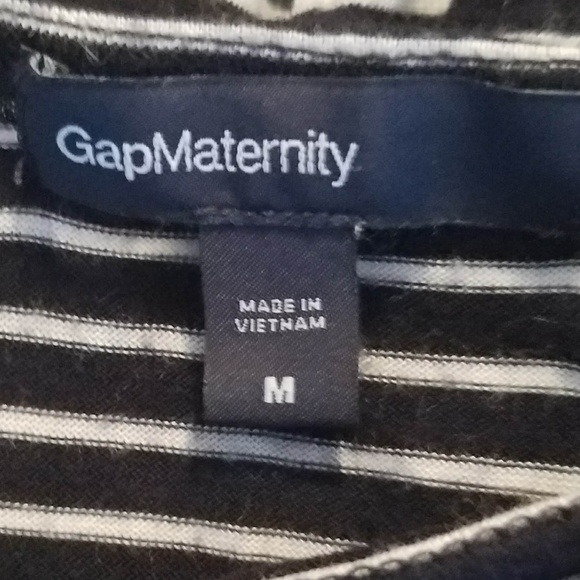 Gap Maternity Tank Top Tunic Striped Navy M - Picture 8 of 9